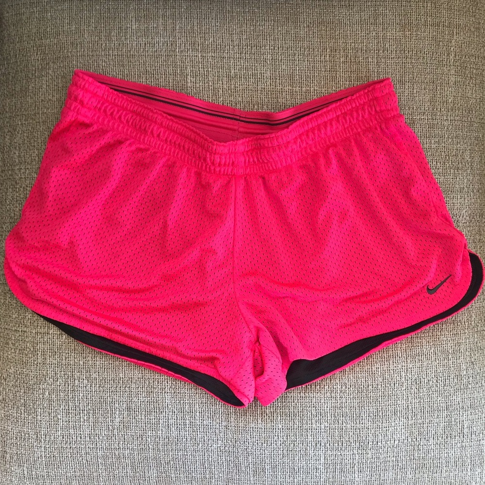 Nike Dri-Fit Mesh Highlighter Pink Shorts